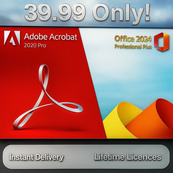 Office 2024 Professional Plus + Adobe Acrobat 2020 Pro / Package Deal /